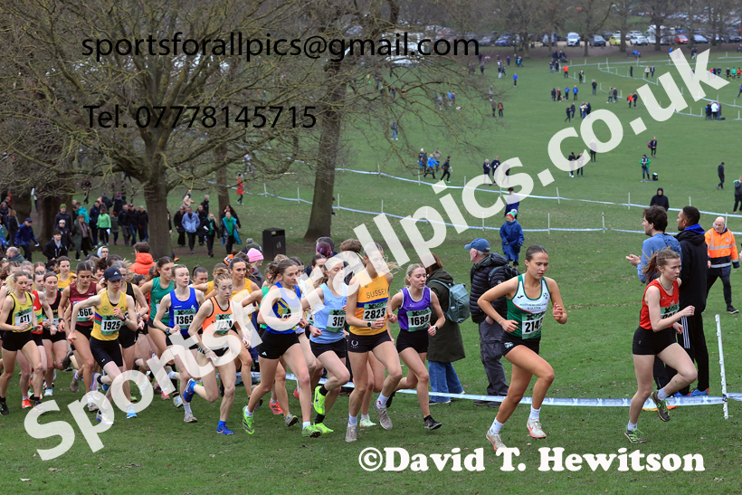 Senior Womens 2026 UK CAU Inter Counties Cross Country, Wollaton Park, Nottingham. Photo: David T. Hewitson/Sports for All Pics